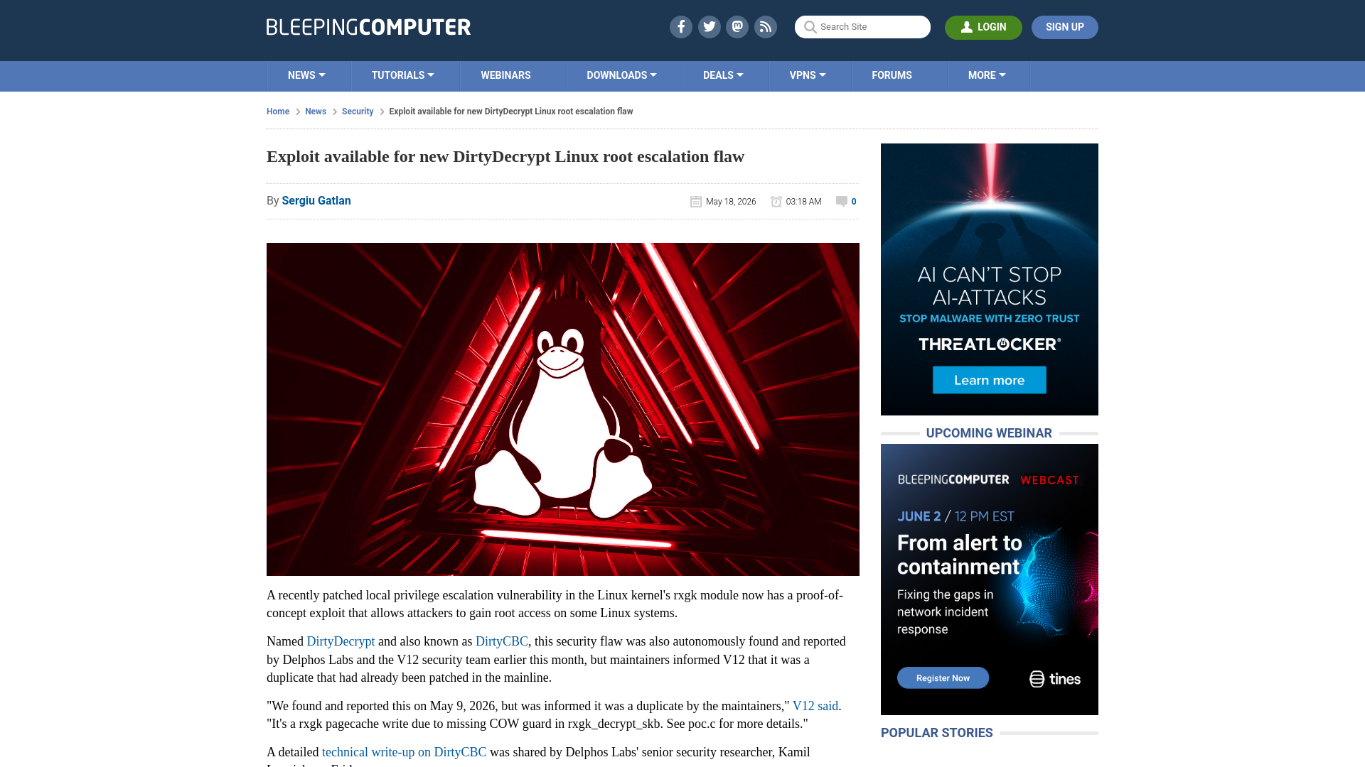Exploit available for new DirtyDecrypt Linux root escalation flaw