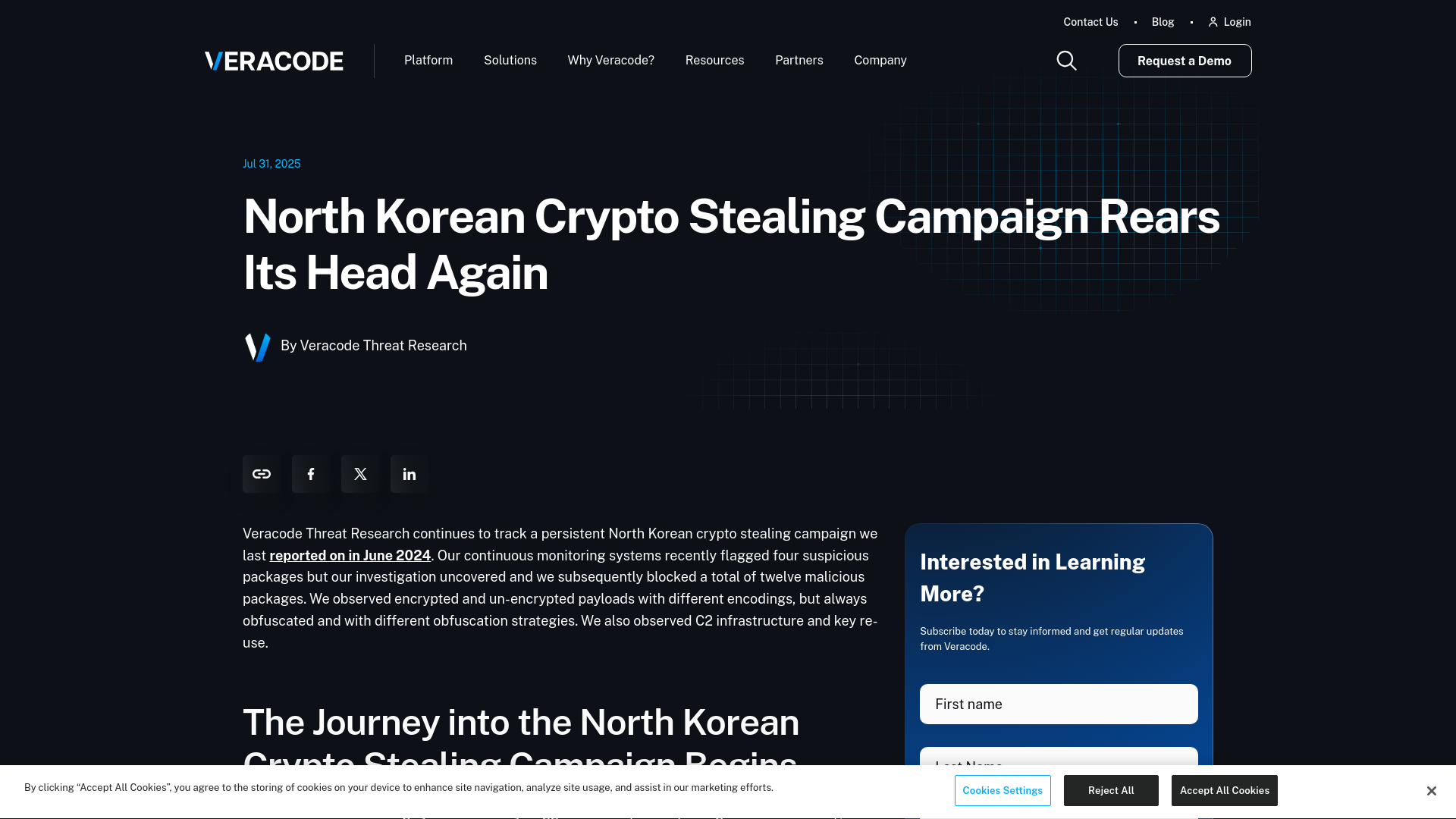 North Korean Crypto Stealing Campaign Rears Its Head Again