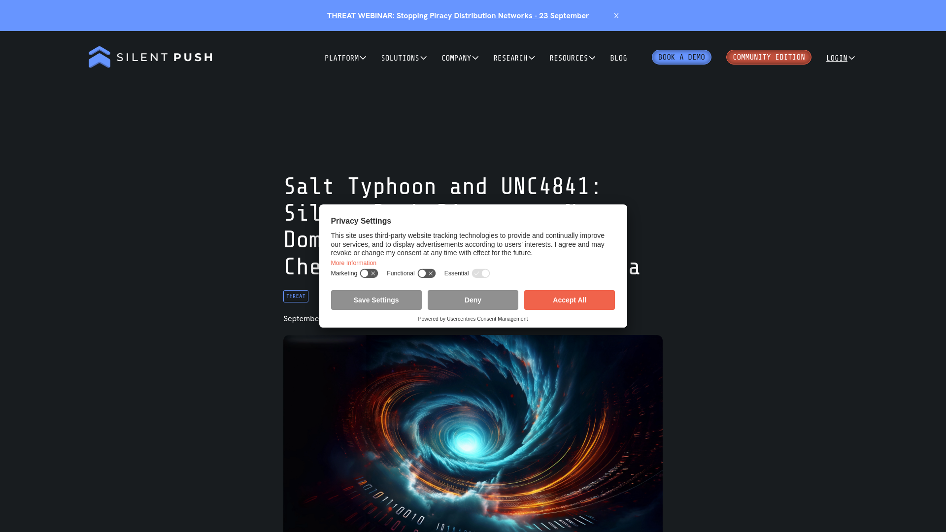 Salt Typhoon and UNC4841: Silent Push Discovers New Domains; Urges Defenders to Check Telemetry and Log Data - Silent Push