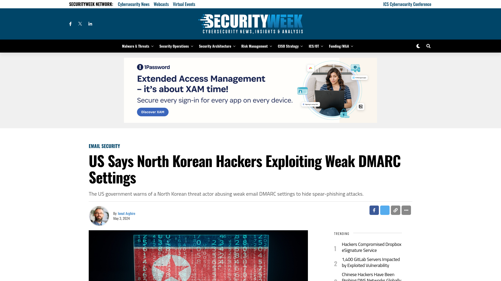 US Says North Korean Hackers Exploiting Weak DMARC Settings  - SecurityWeek