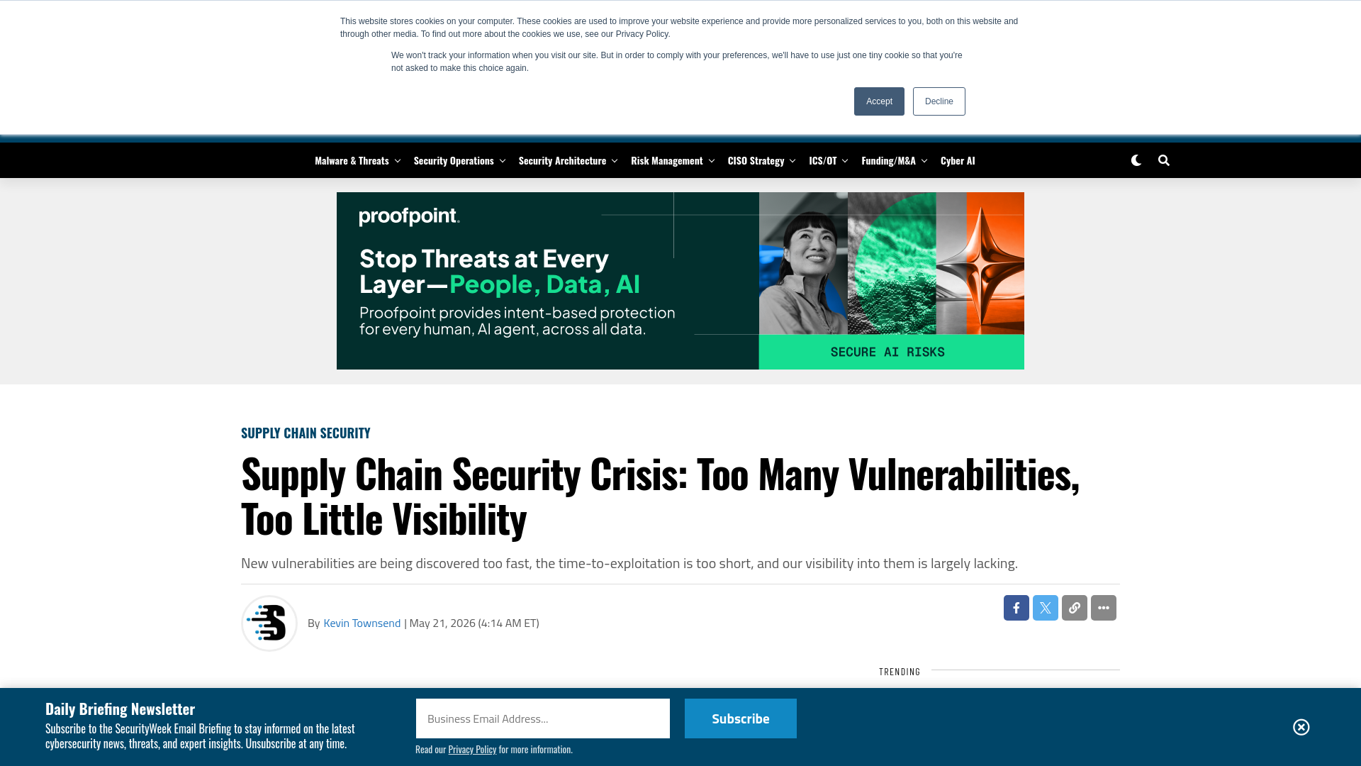 Supply Chain Security Crisis: Too Many Vulnerabilities, Too Little Visibility - SecurityWeek