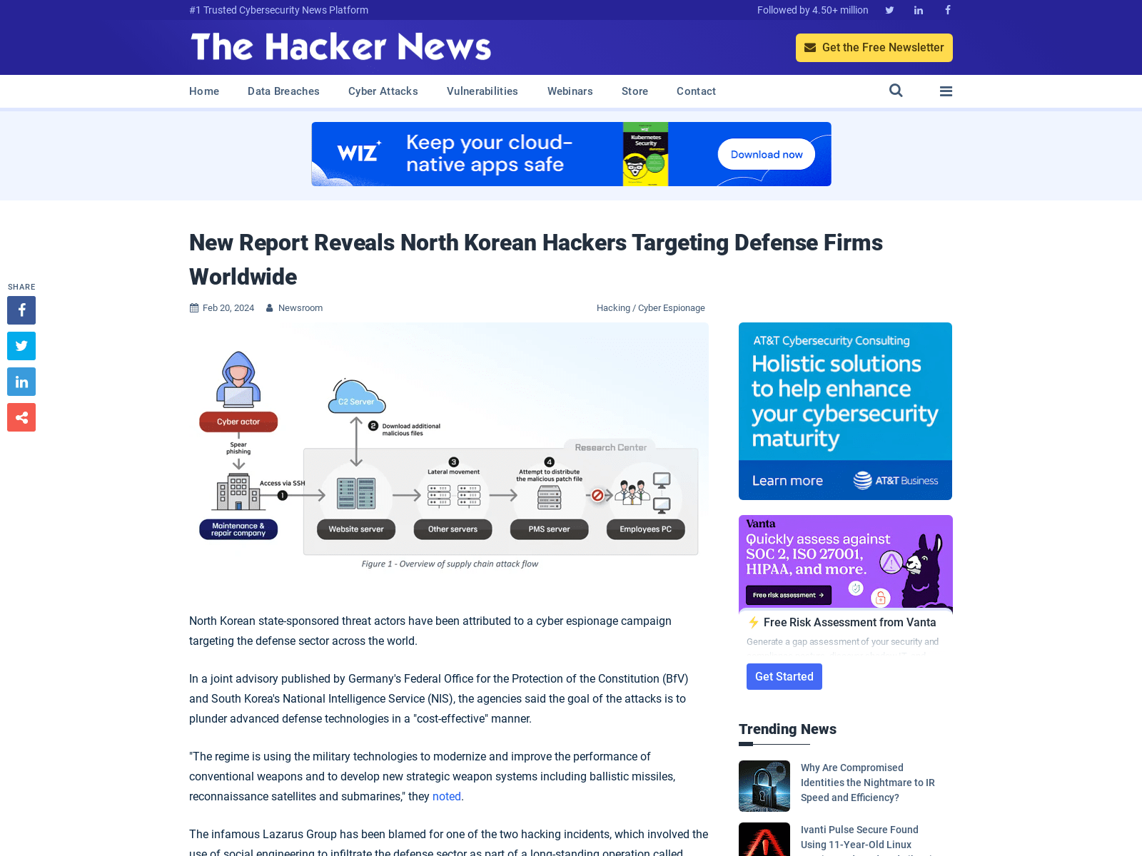 New Report Reveals North Korean Hackers Targeting Defense Firms Worldwide