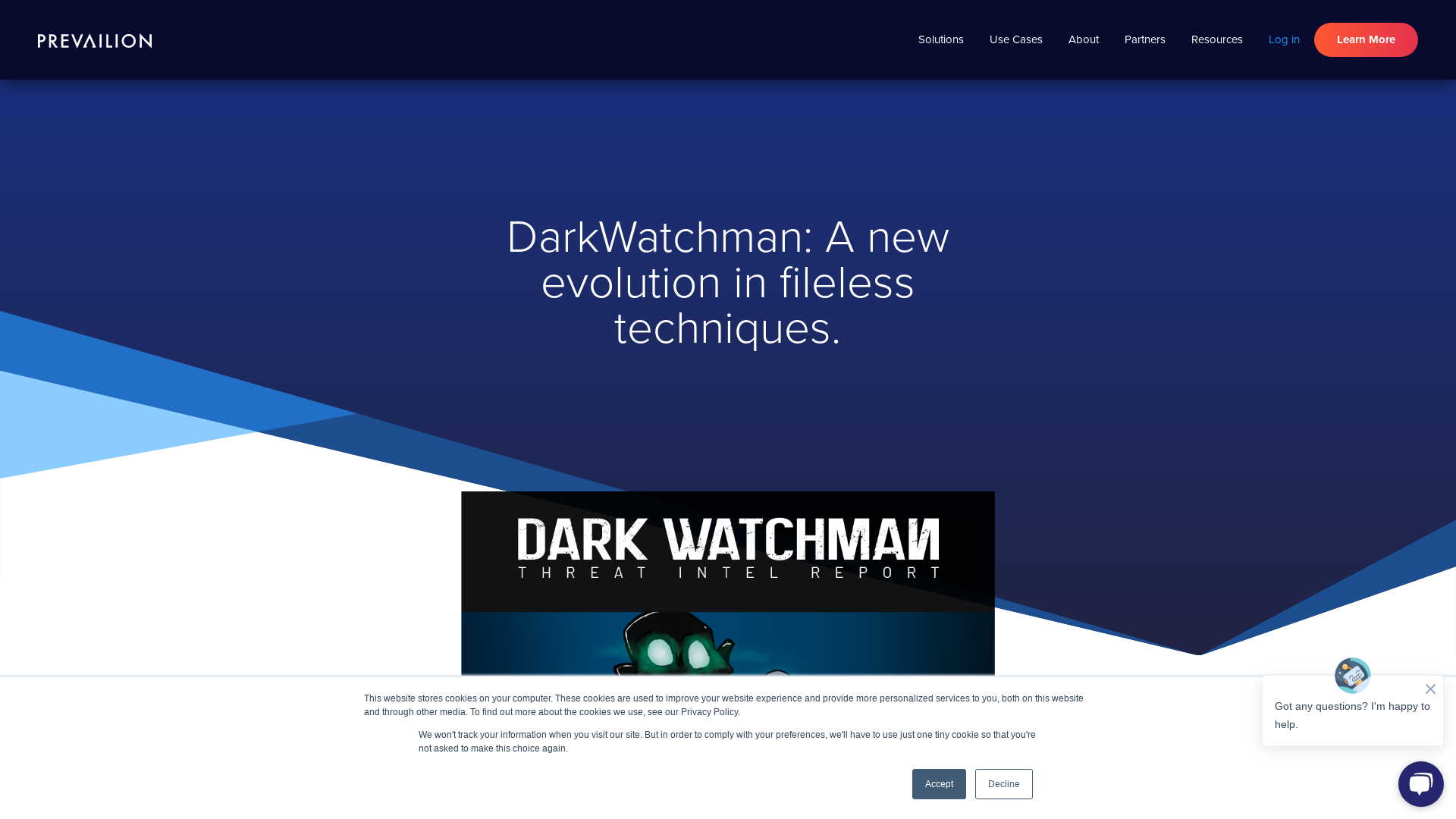 DarkWatchman: A new evolution in fileless techniques. - Prevailion