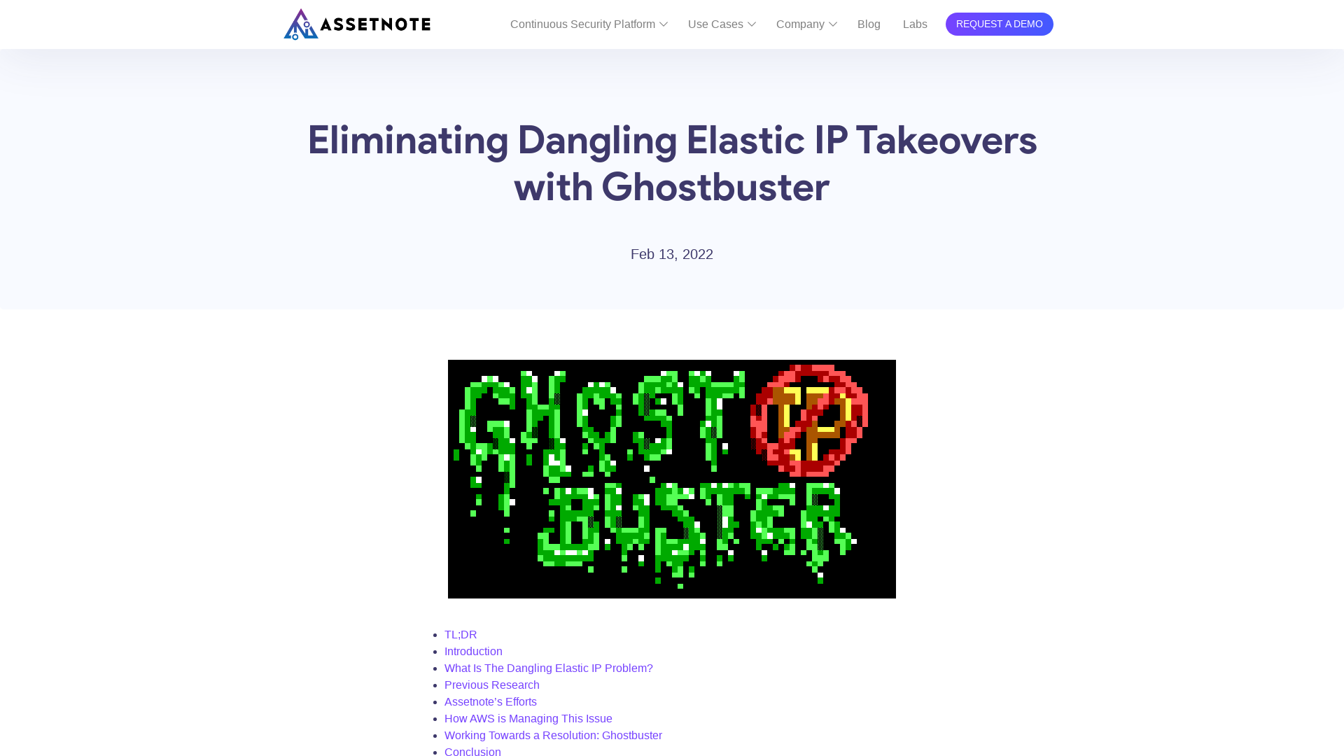 Eliminating Dangling Elastic IP Takeovers with Ghostbuster – Assetnote