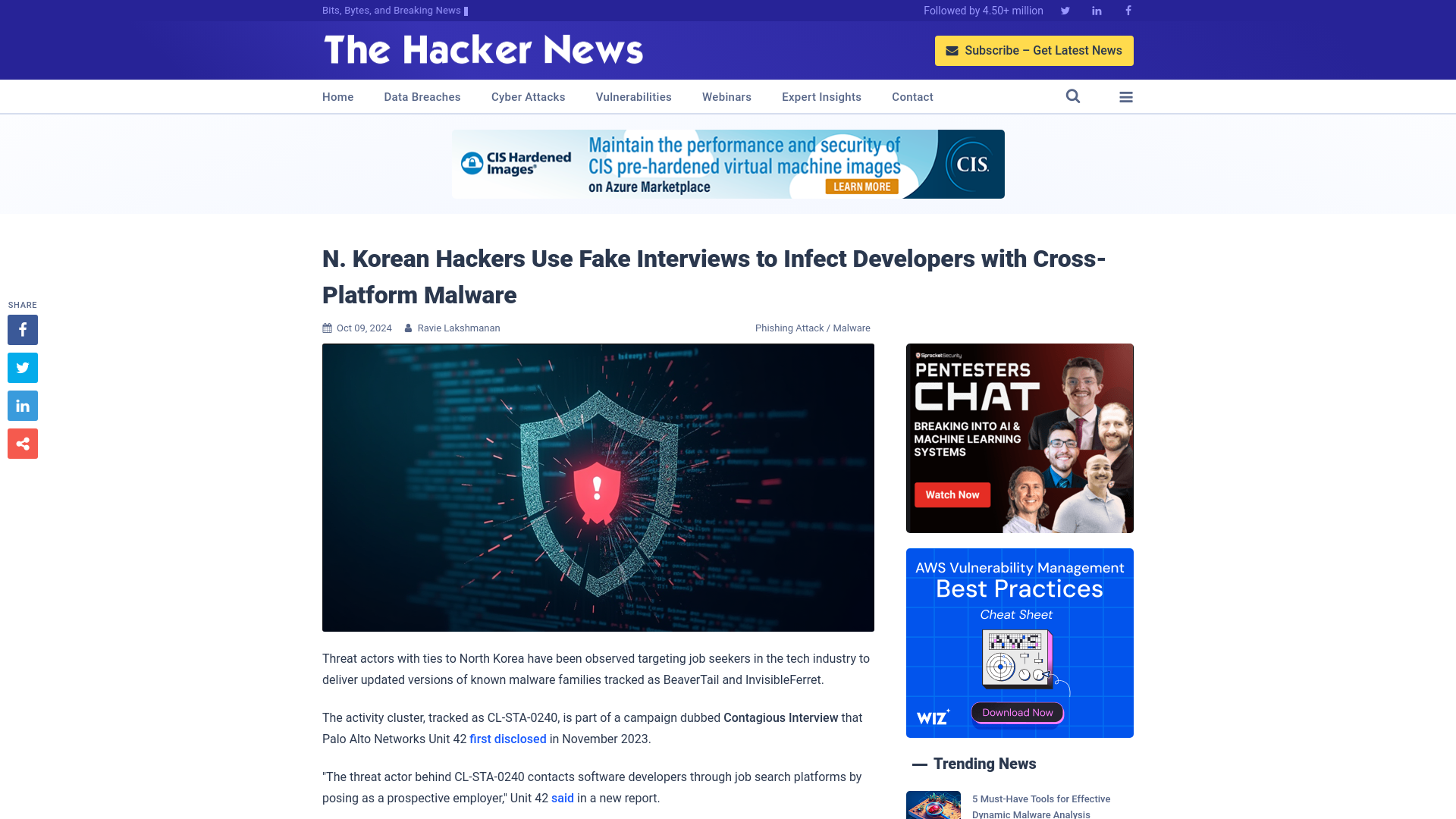 N. Korean Hackers Use Fake Interviews to Infect Developers with Cross-Platform Malware