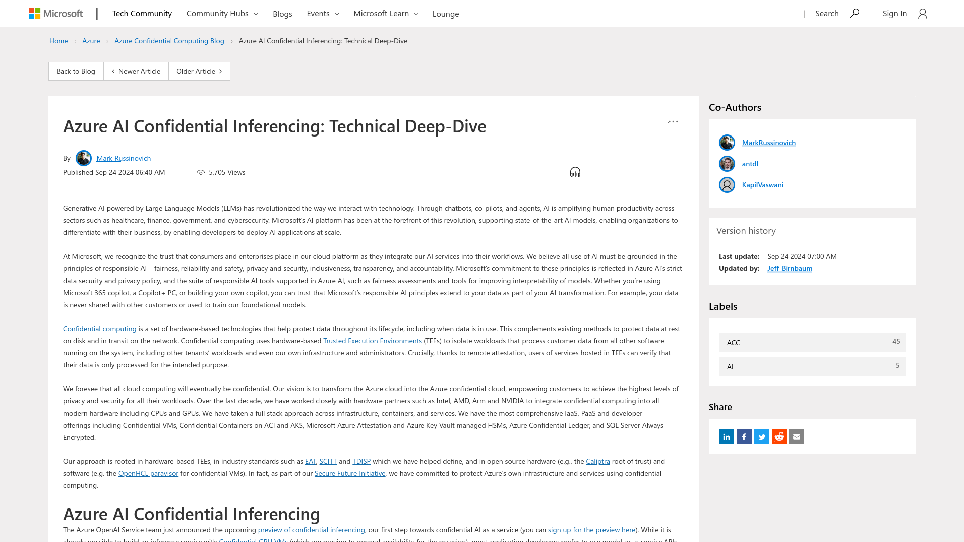 Azure AI Confidential Inferencing: Technical Deep-Dive - Microsoft Community Hub