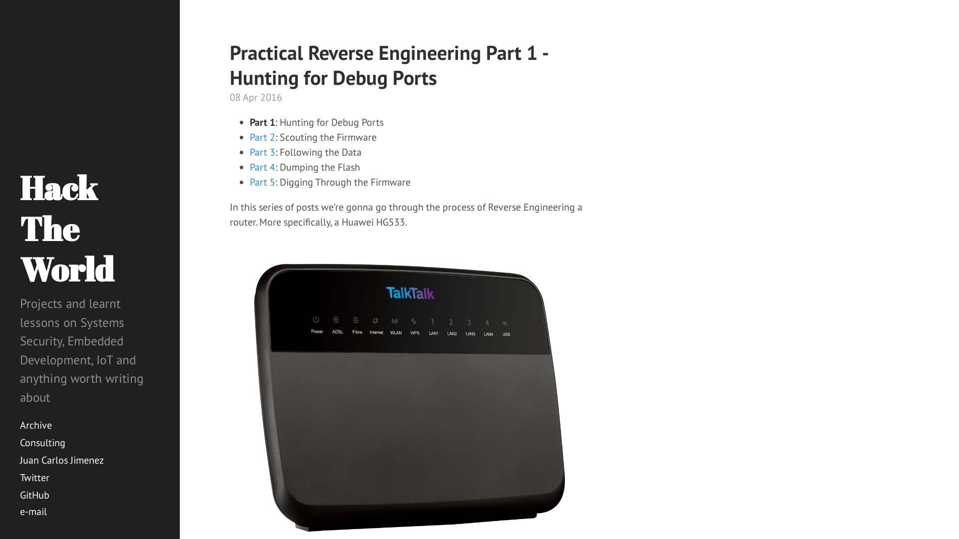 Practical Reverse Engineering Part 1 - Hunting for Debug Ports · Hack The World