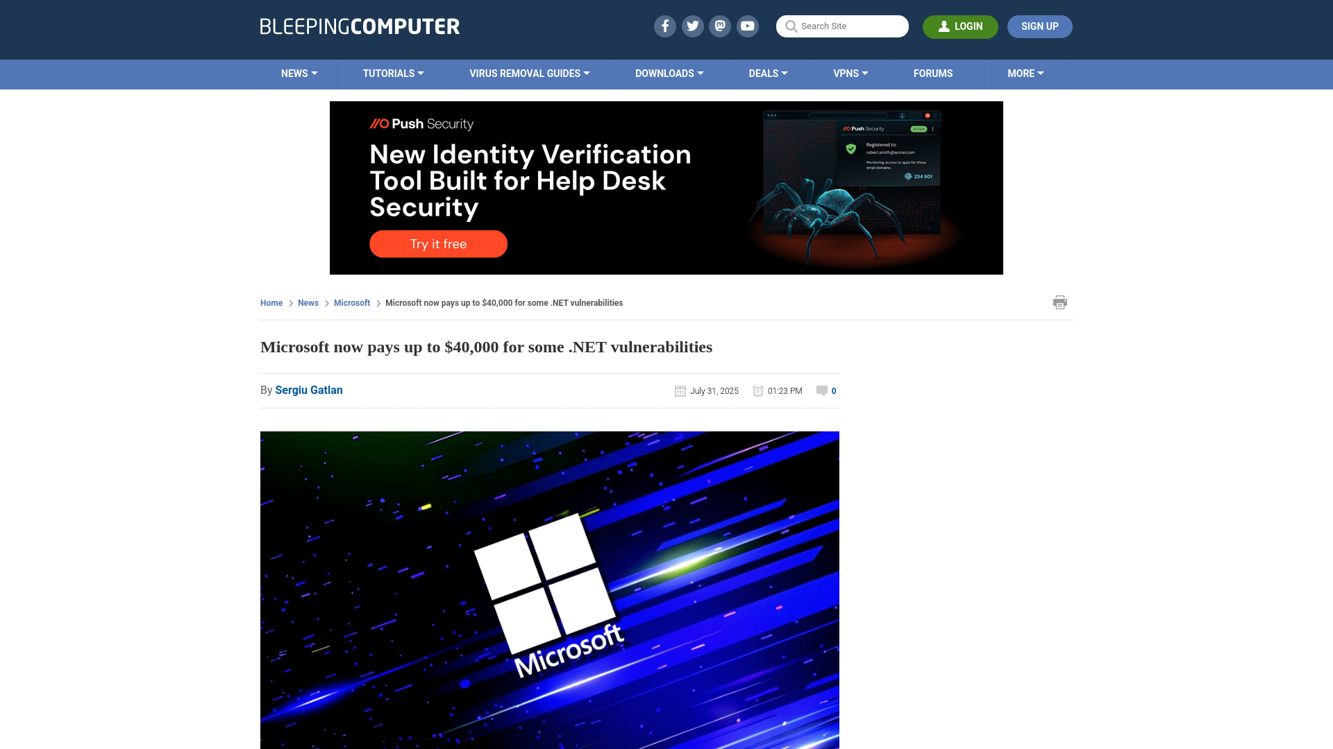 Microsoft now pays up to $40,000 for some .NET vulnerabilities
