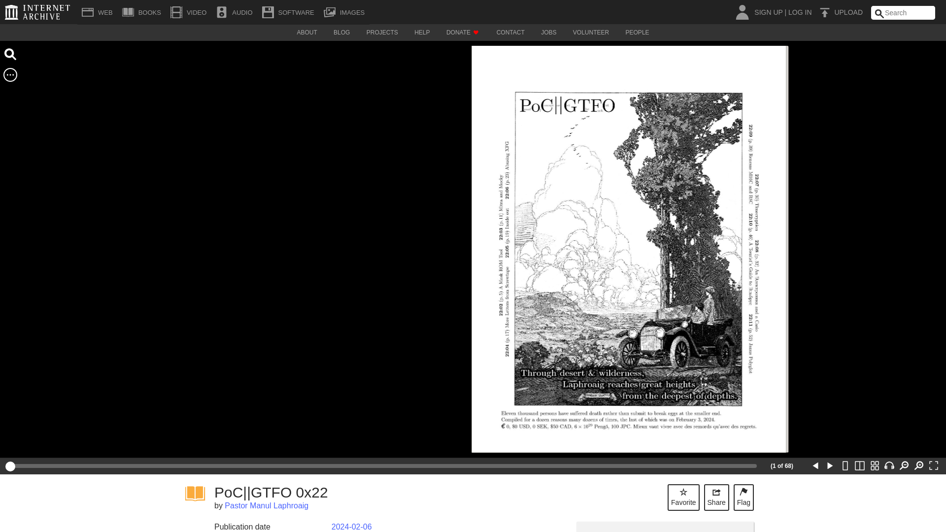 PoC||GTFO 0x22 : Pastor Manul Laphroaig : Free Download, Borrow, and Streaming : Internet Archive