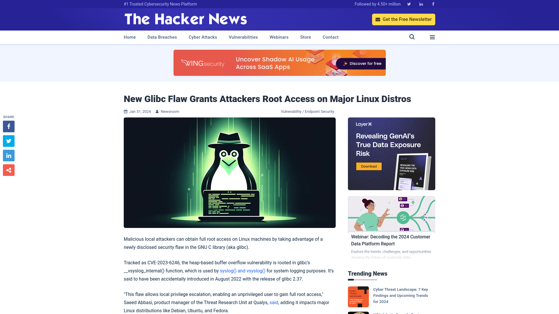 New Glibc Flaw Grants Attackers Root Access on Major Linux Distros