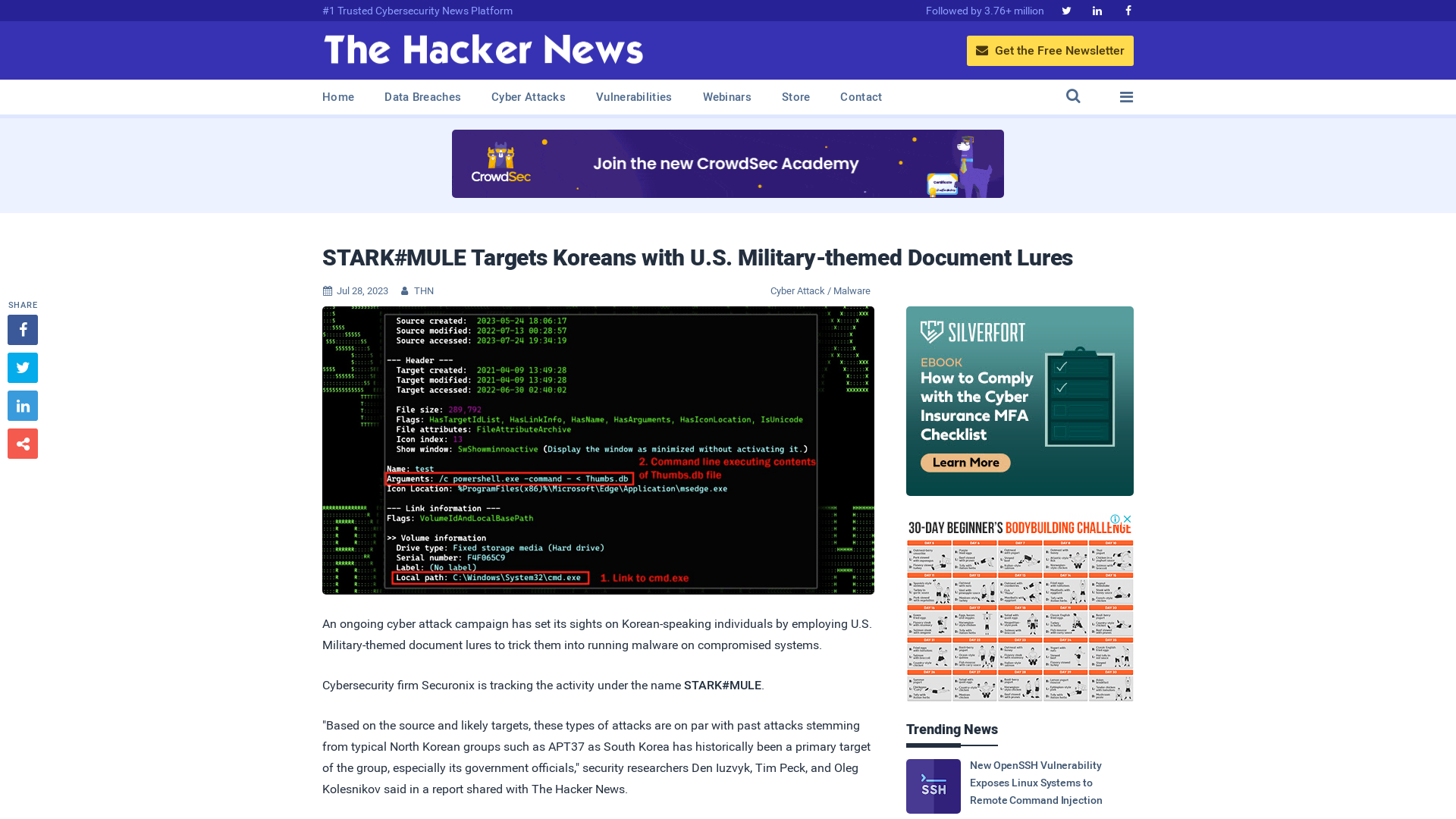 STARK#MULE Targets Koreans with U.S. Military-themed Document Lures