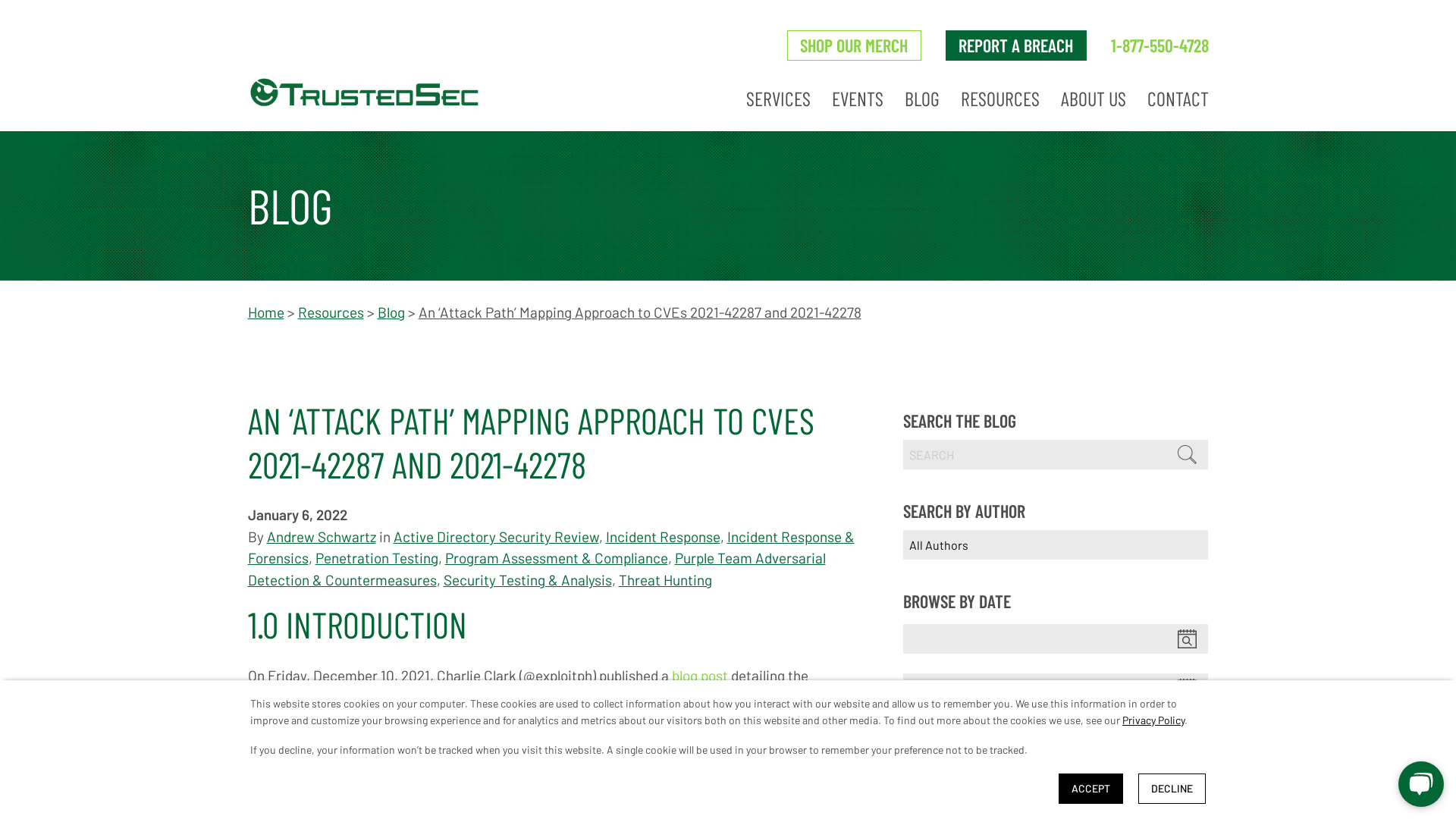 An 'Attack Path' Mapping Approach to CVEs 2021-42287 and 2021-42278 - TrustedSec