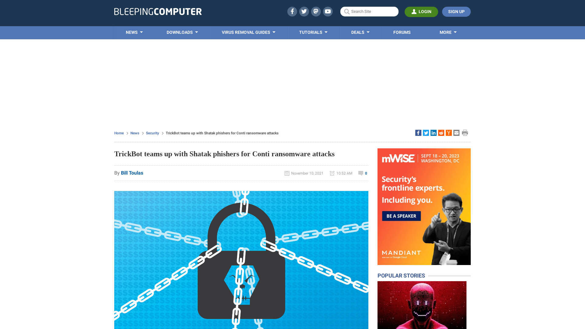 TrickBot teams up with Shatak phishers for Conti ransomware attacks
