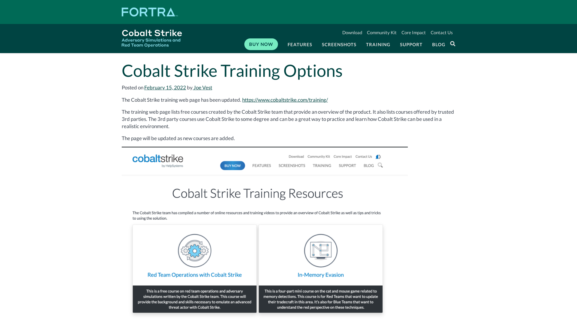 Cobalt Strike Training Options - Cobalt Strike Research and Development