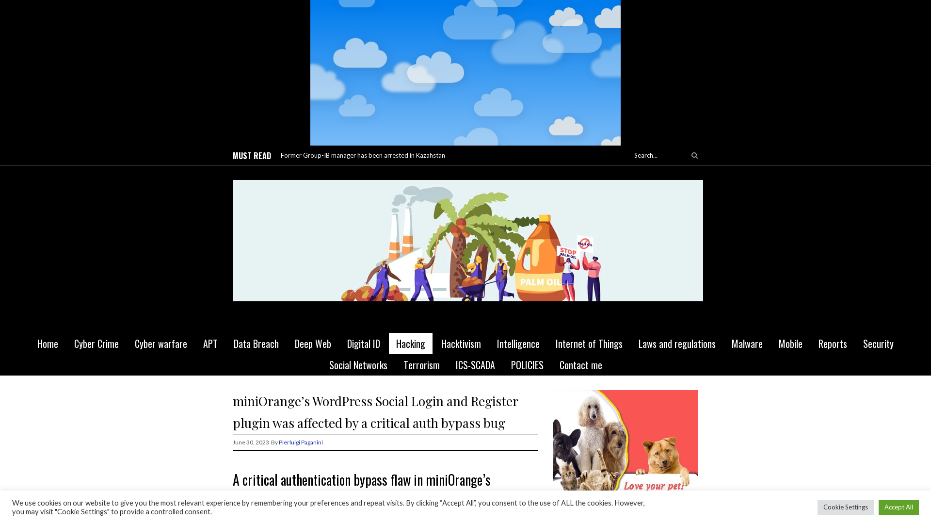 miniOrange’s WordPress Social Login and Register plugin affected by a critical auth bypassSecurity Affairs