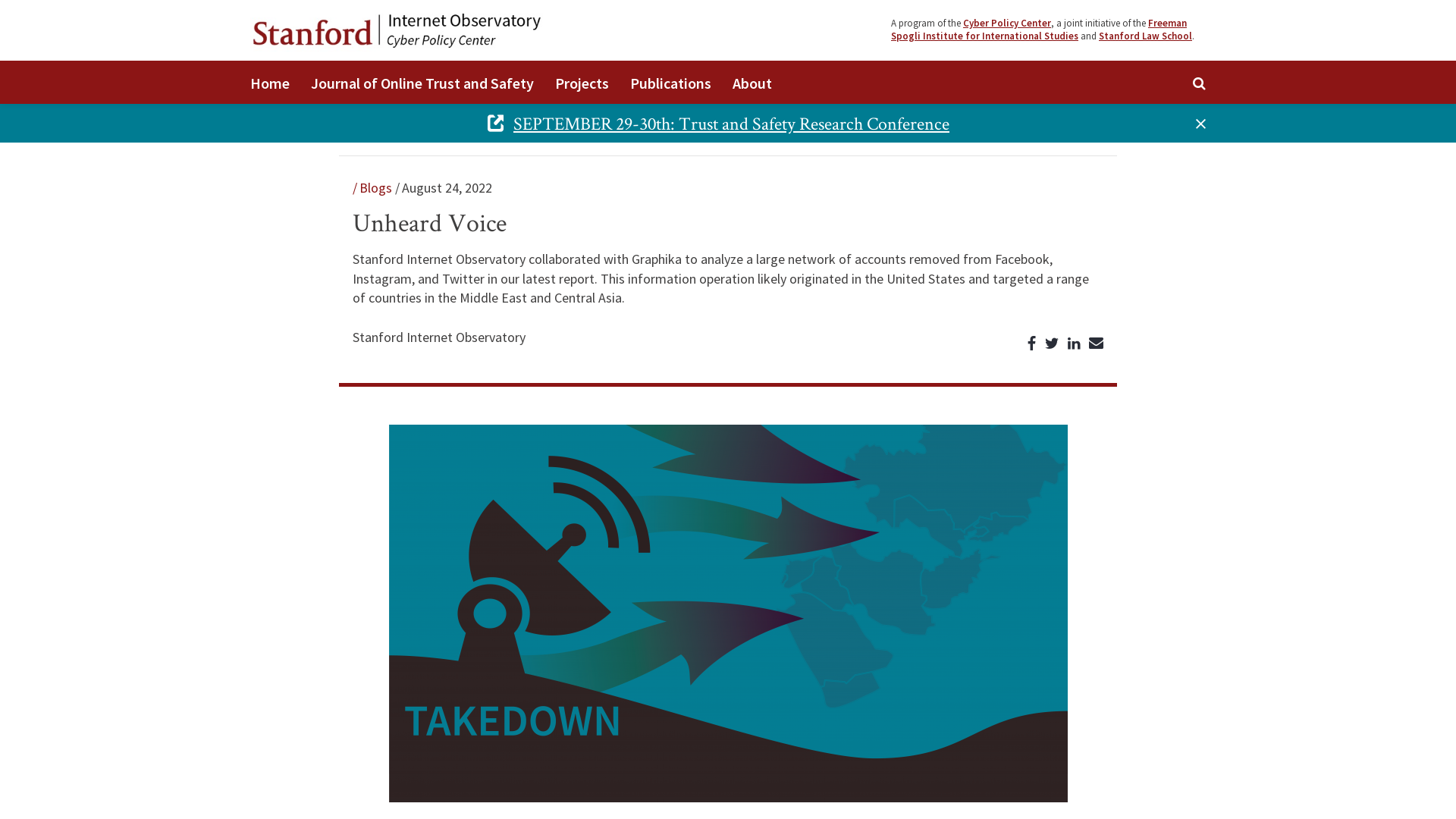 FSI | Cyber | Internet Observatory - Unheard Voice