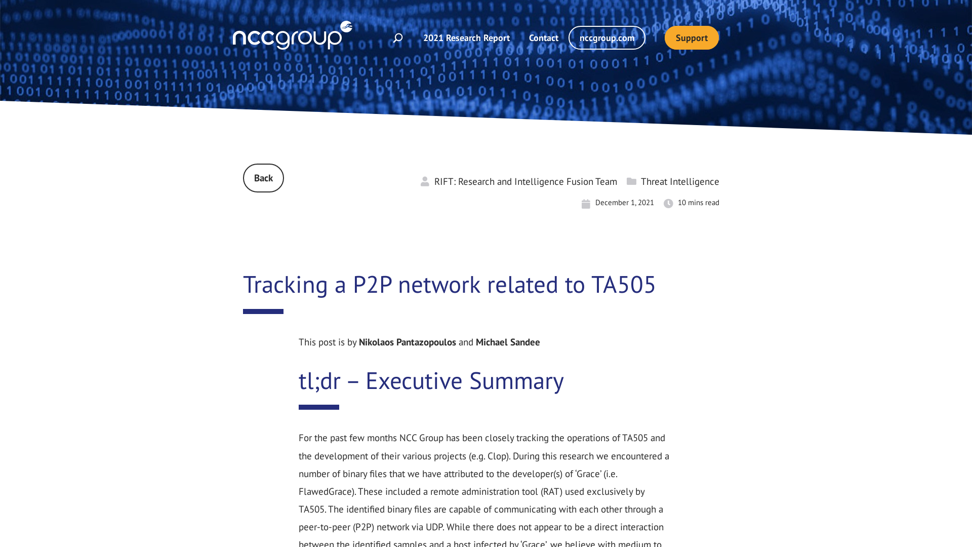 Tracking a P2P network related to TA505 | NCC Group Research Blog | Making the world safer and more secure