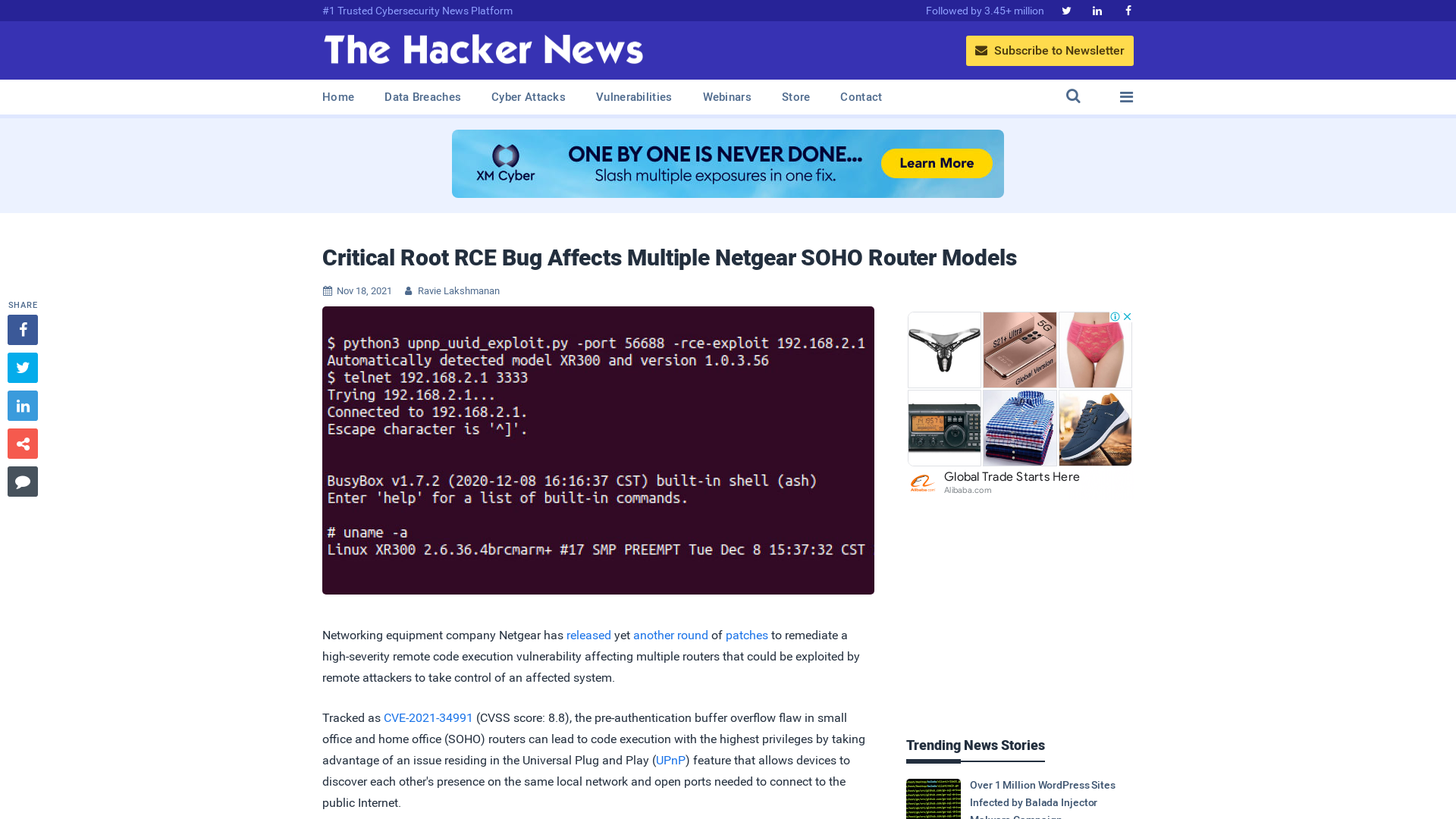 Critical Root RCE Bug Affects Multiple Netgear SOHO Router Models