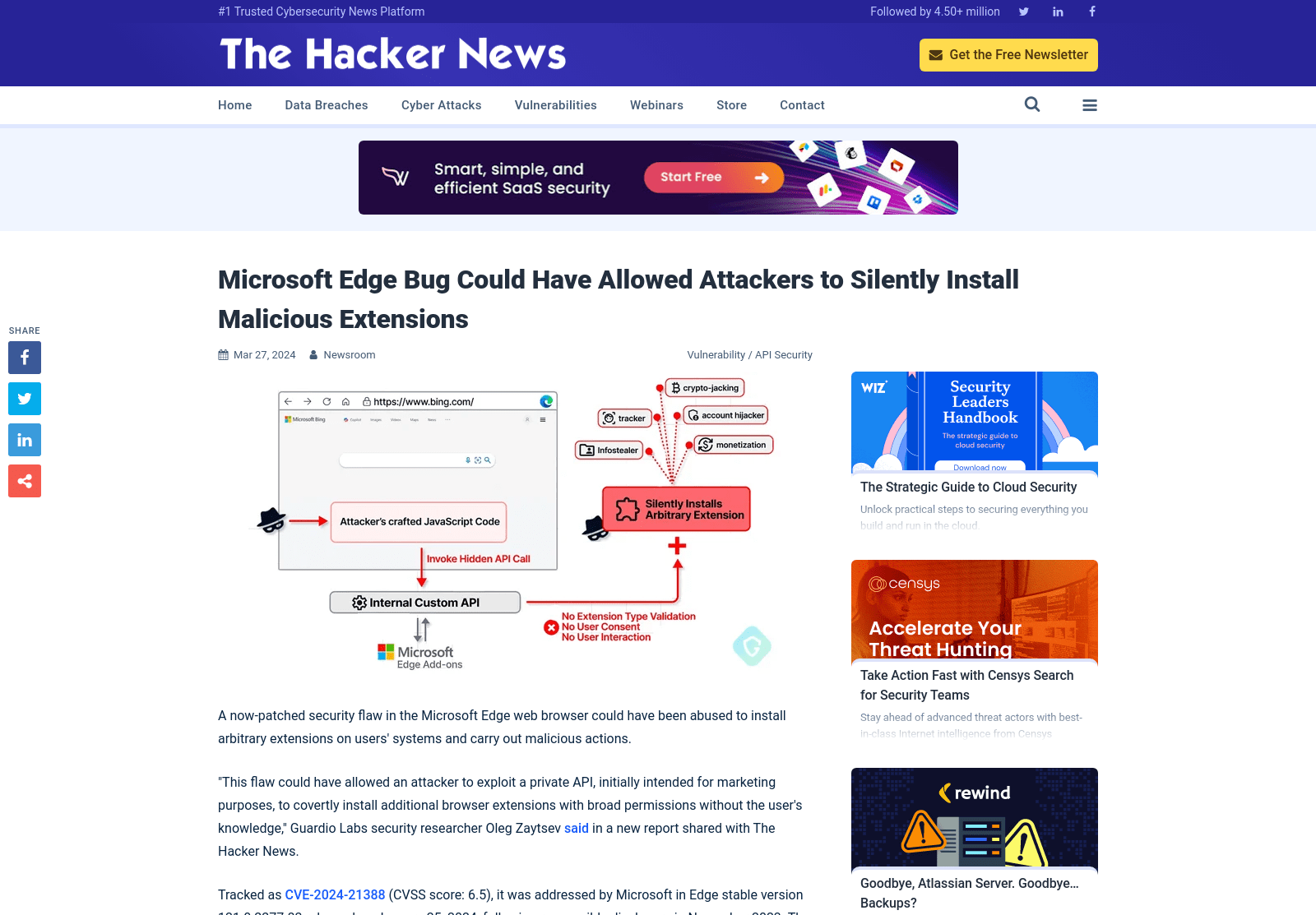 Microsoft Edge Bug Could Have Allowed Attackers to Silently Install Malicious Extensions