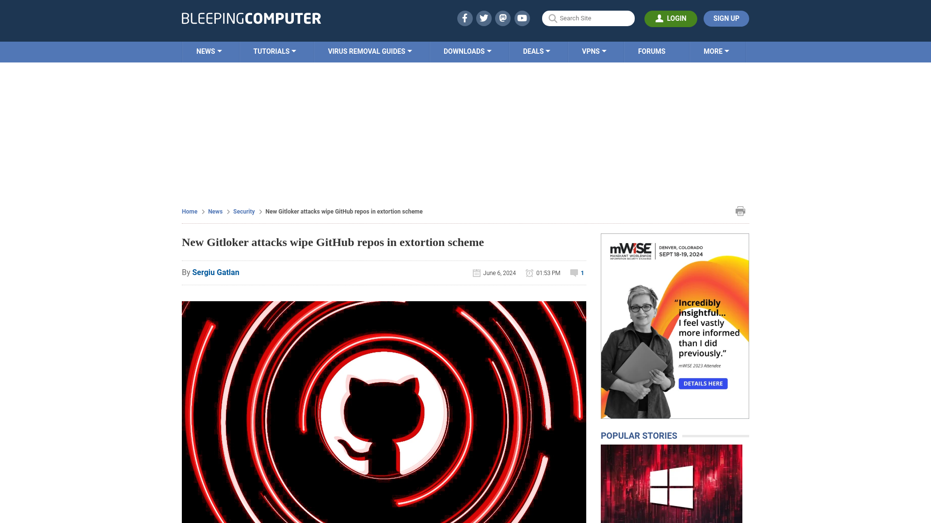 New Gitloker attacks wipe GitHub repos in extortion scheme