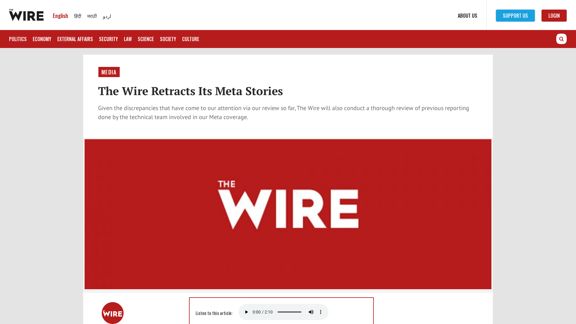 The Wire Retracts Its Meta Stories