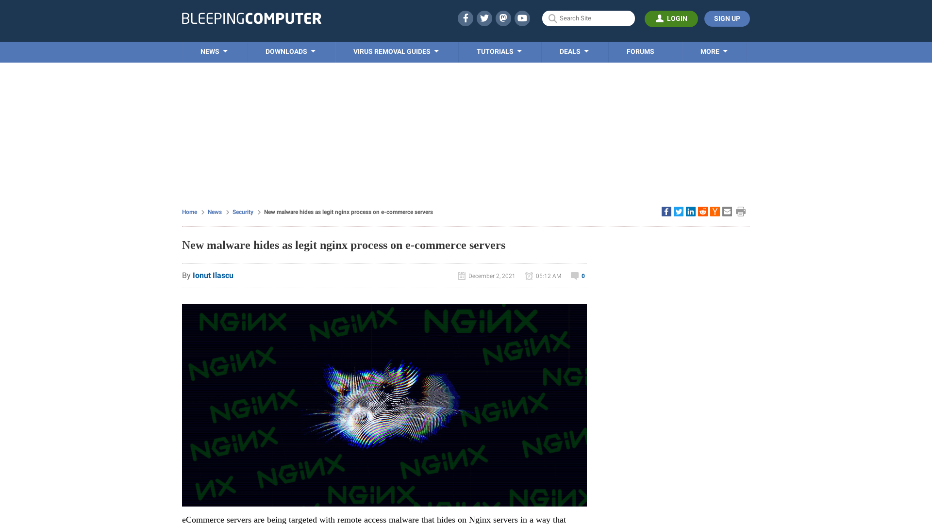 New malware hides as legit nginx process on e-commerce servers