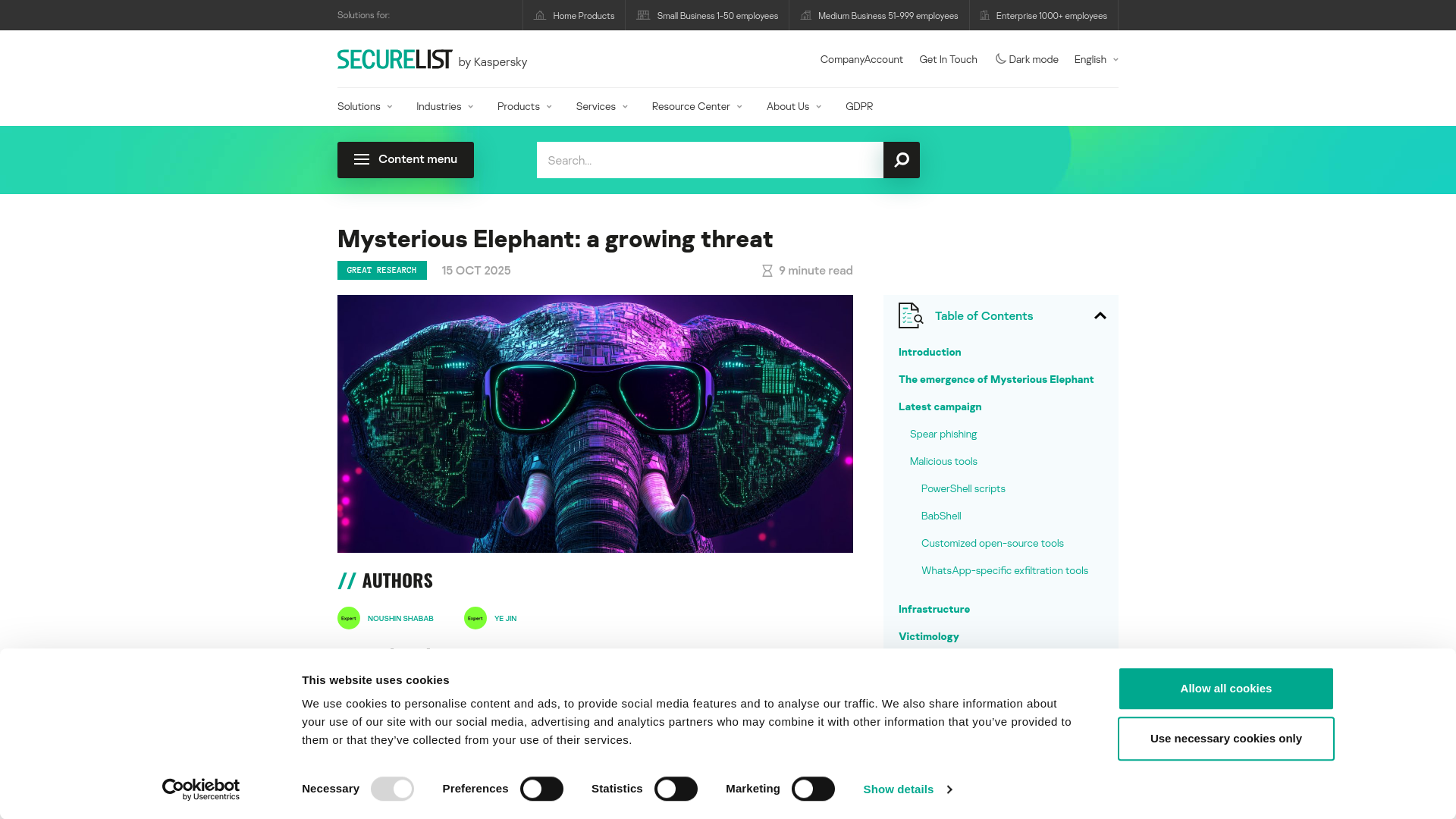 Mysterious Elephant APT: TTPs and tools | Securelist