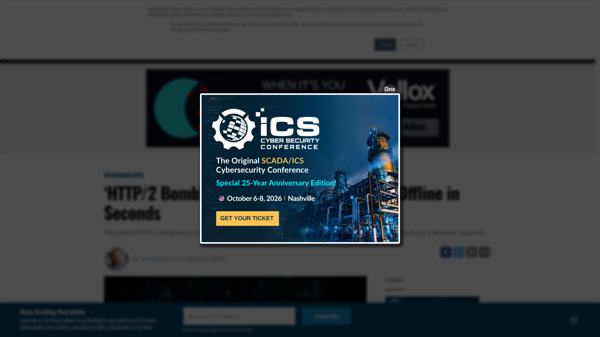 'HTTP/2 Bomb' Exploit Knocks Web Servers Offline in Seconds - SecurityWeek
