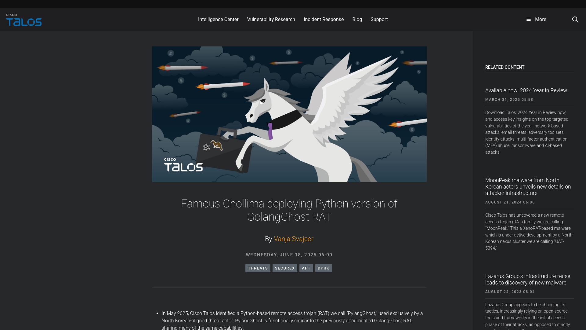 Famous Chollima deploying Python version of GolangGhost RAT