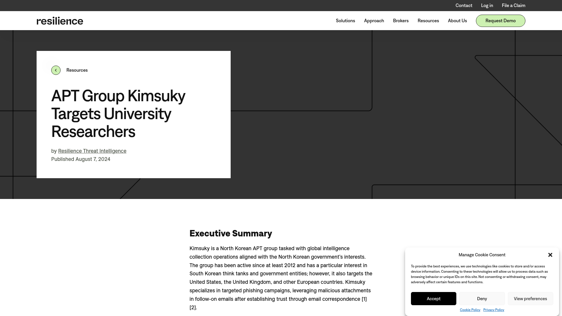 APT Group Kimsuky Targets University Researchers - Resilience