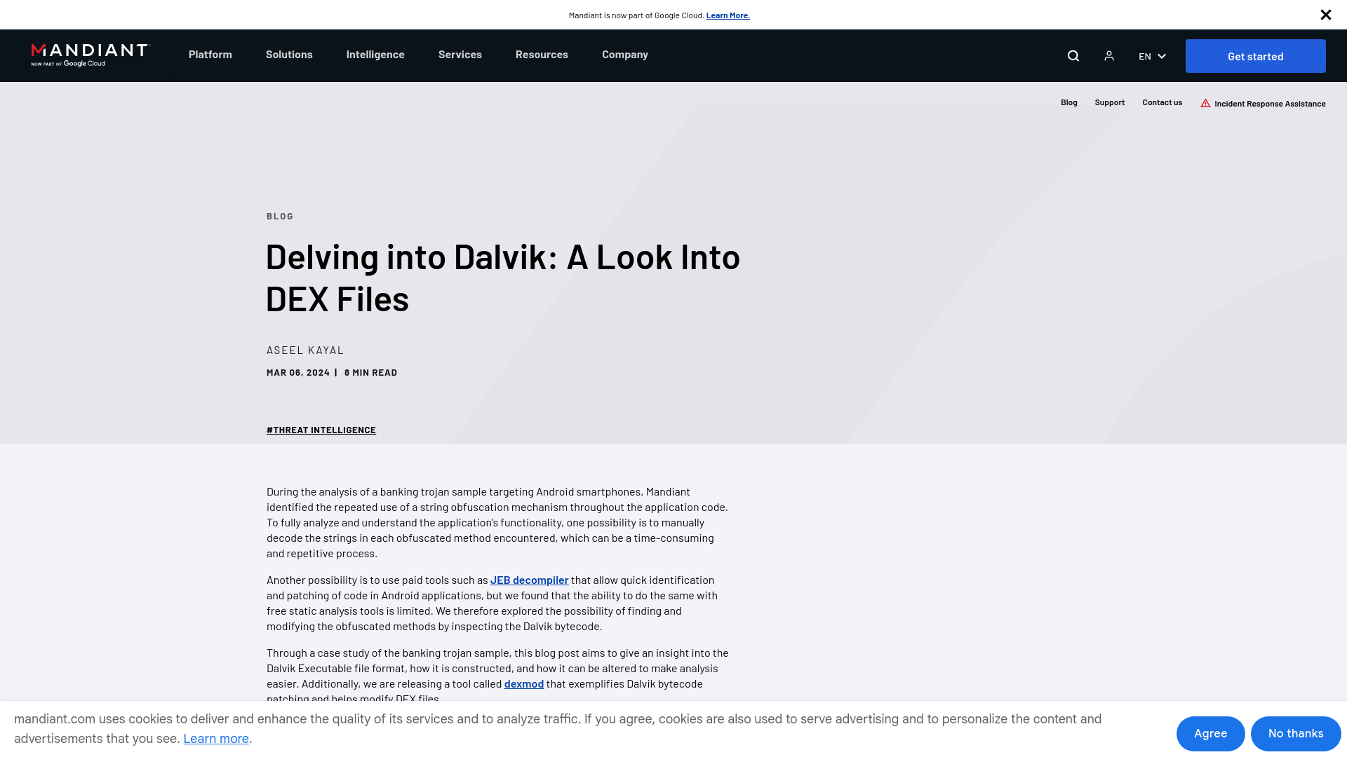 Delving into Dalvik: A Look Into DEX Files | Mandiant