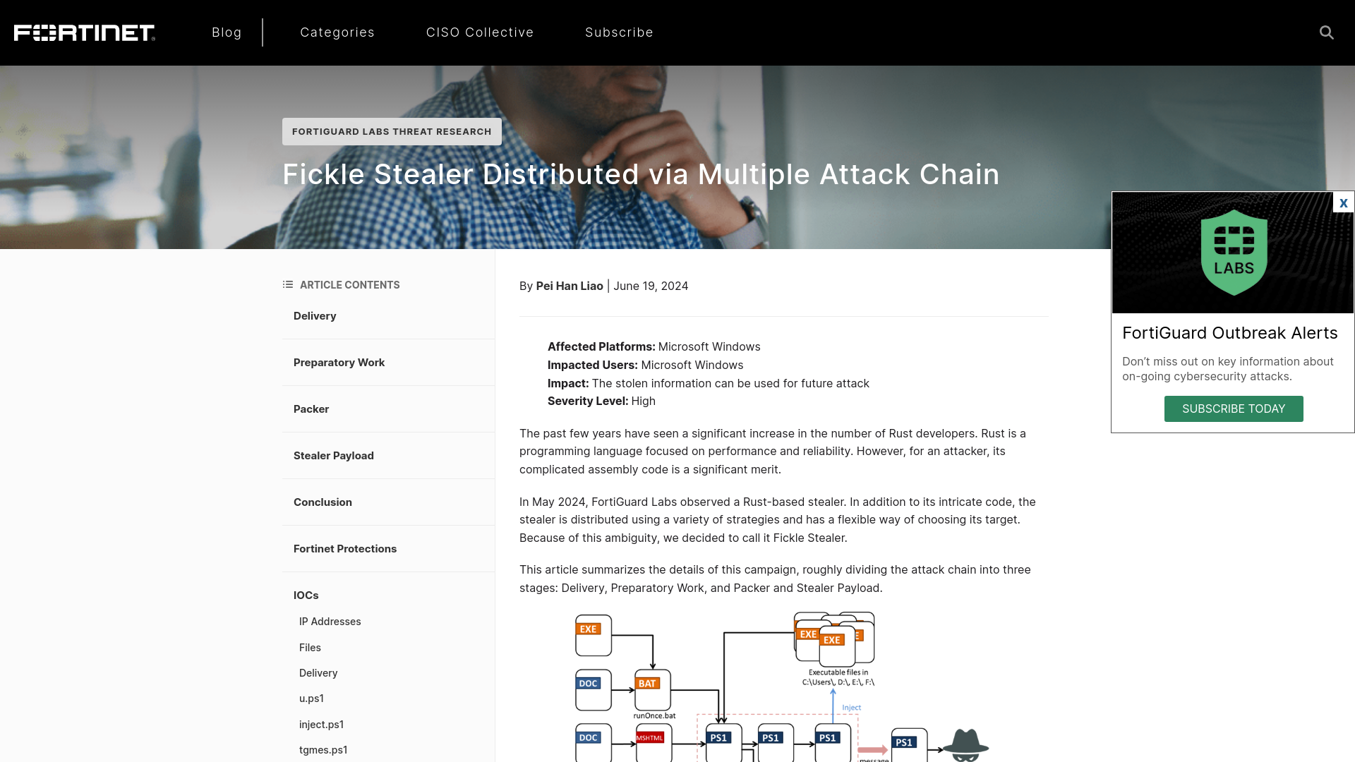 Fickle Stealer Distributed via Multiple Attack Chain | FortiGuard Labs