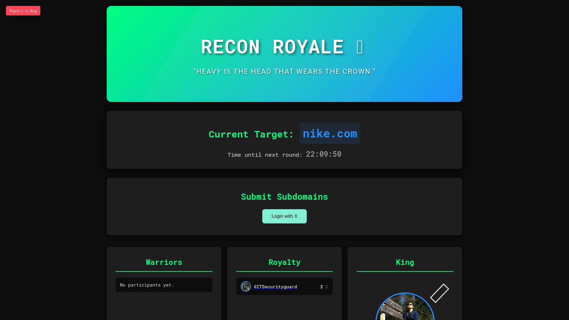 Recon Royale - Hacker's Arena