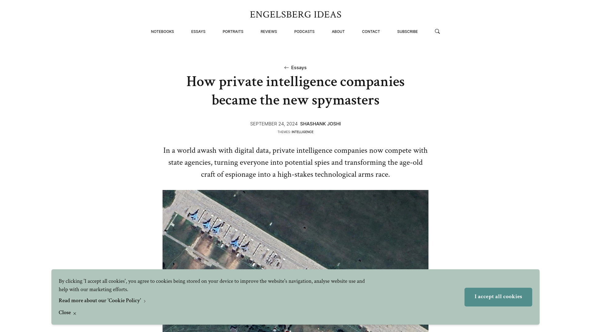 How private intelligence companies became the new spymasters - Engelsberg ideas