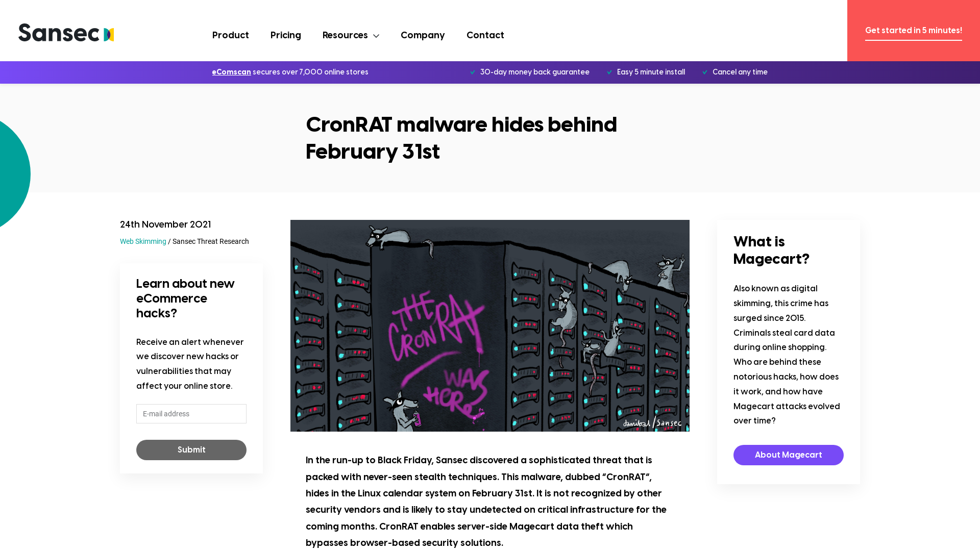 CronRAT malware hides behind February 31st – Sansec