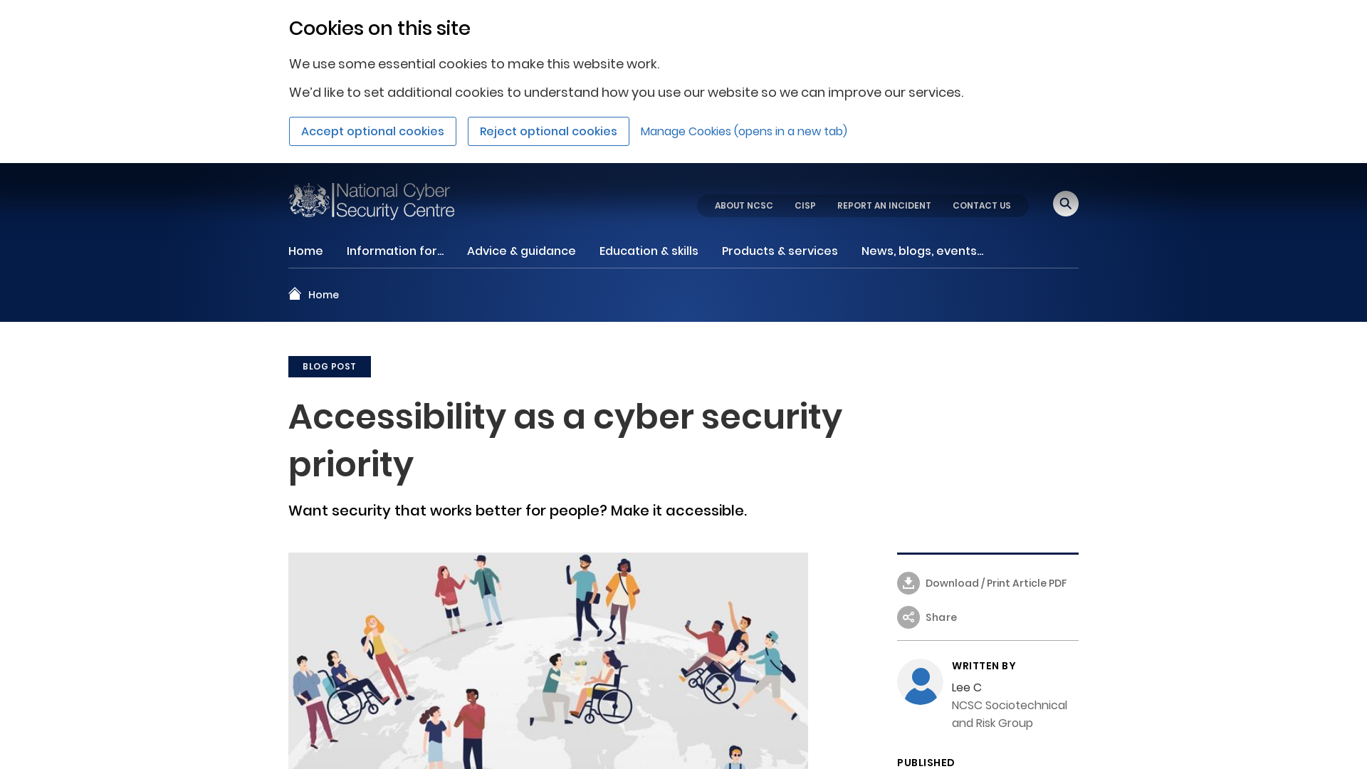 Accessibility as a cyber security priority - NCSC.GOV.UK