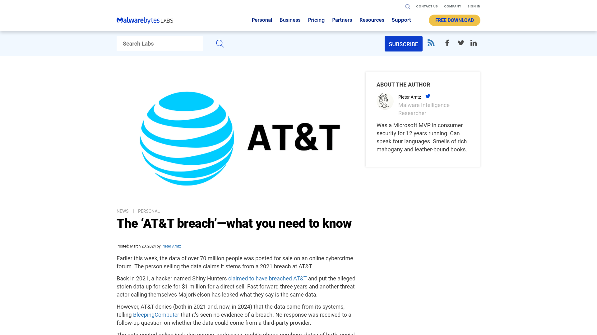 The 'AT&T breach'—what you need to know | Malwarebytes