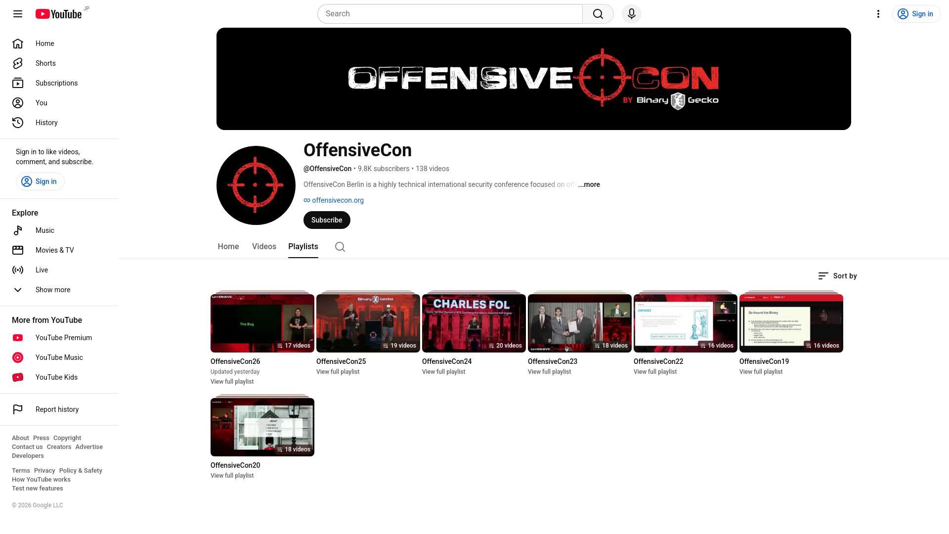 OffensiveCon - YouTube