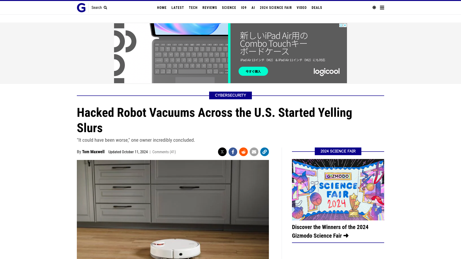 Hacked Robot Vacuums Across the U.S. Started Yelling Slurs