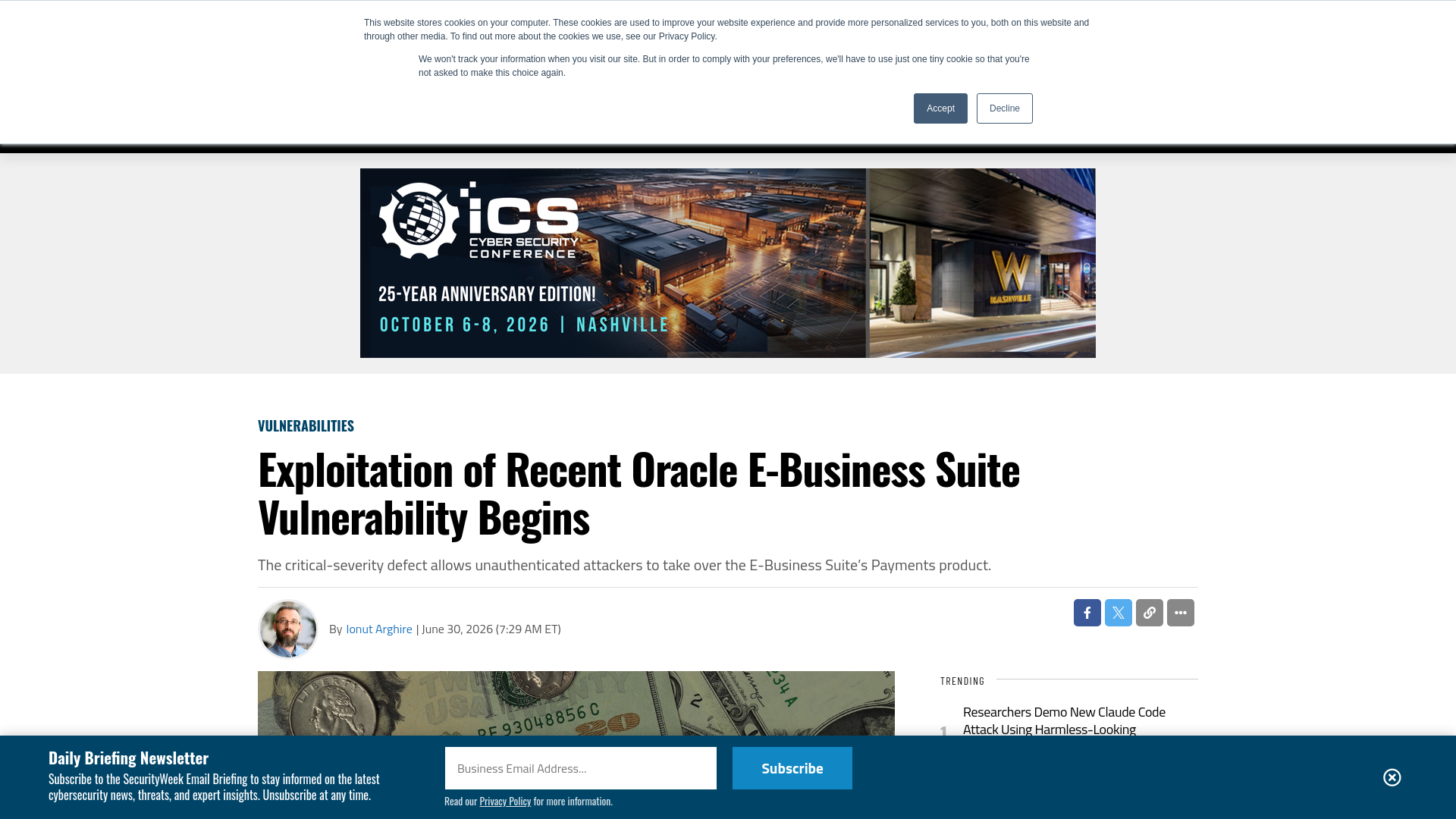 Exploitation of Recent Oracle E-Business Suite Vulnerability Begins - SecurityWeek