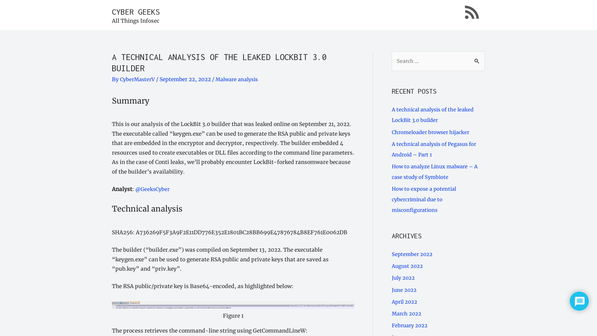 A technical analysis of the leaked LockBit 3.0 builder – CYBER GEEKS