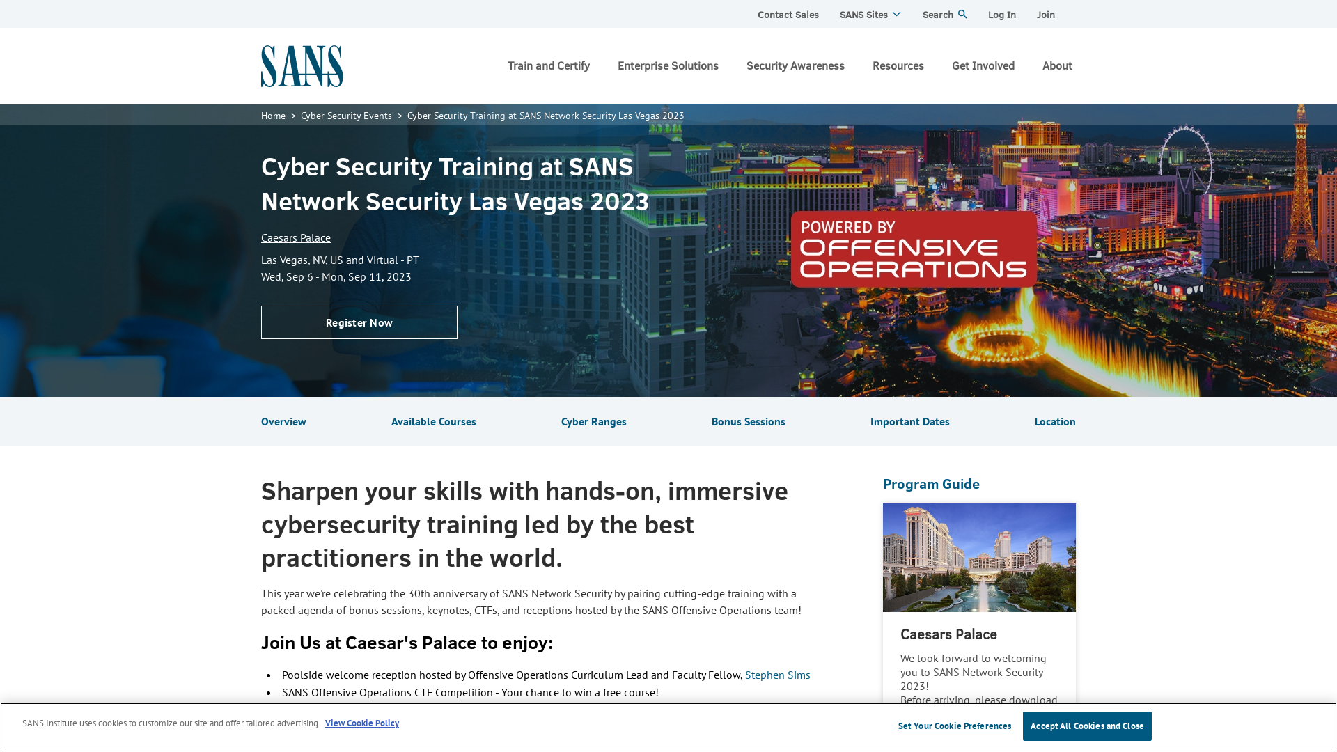 SANS Network Security 2023 | Cyber Security Training