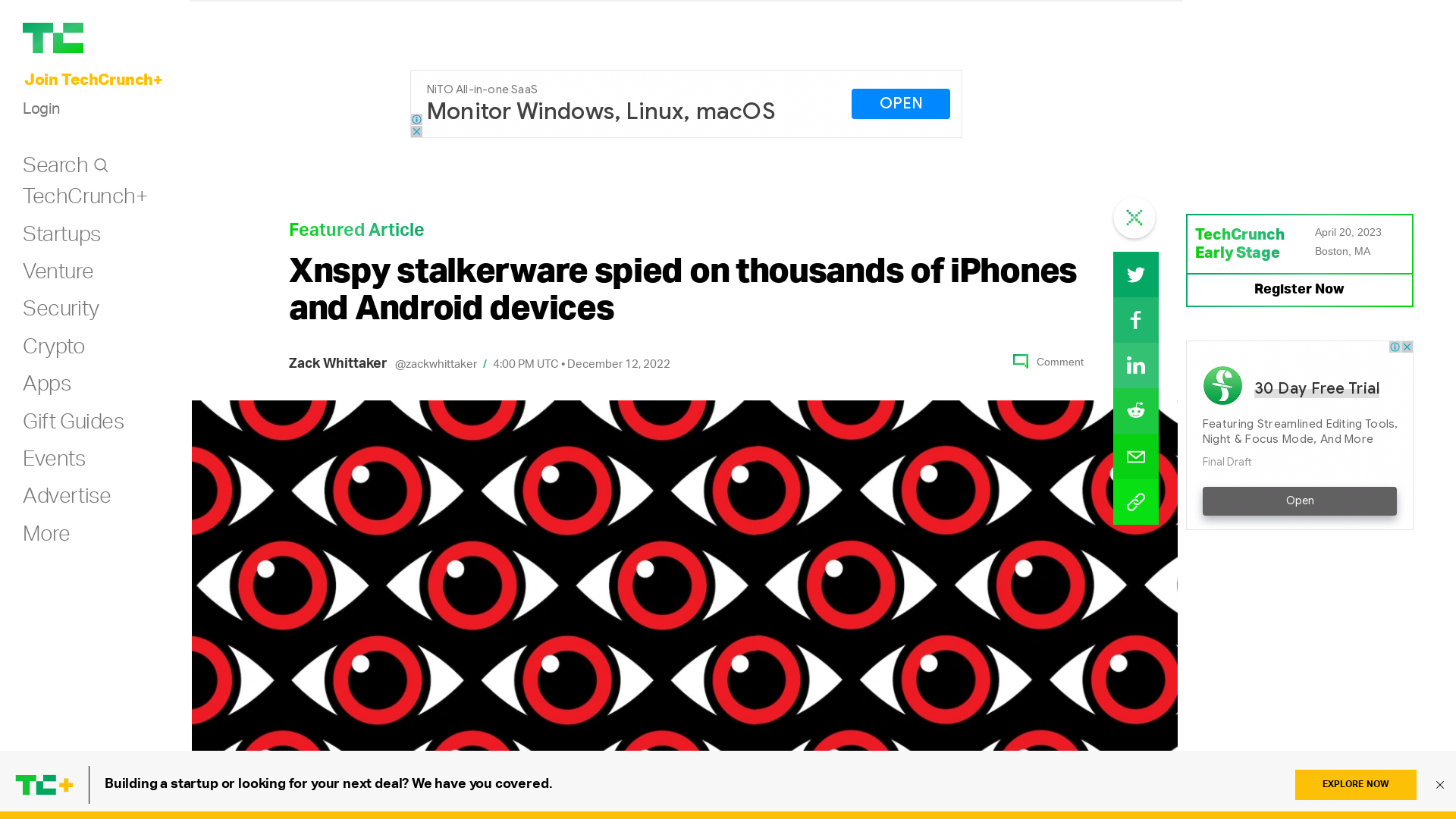 Xnspy stalkerware spied on thousands of iPhones and Android devices | TechCrunch
