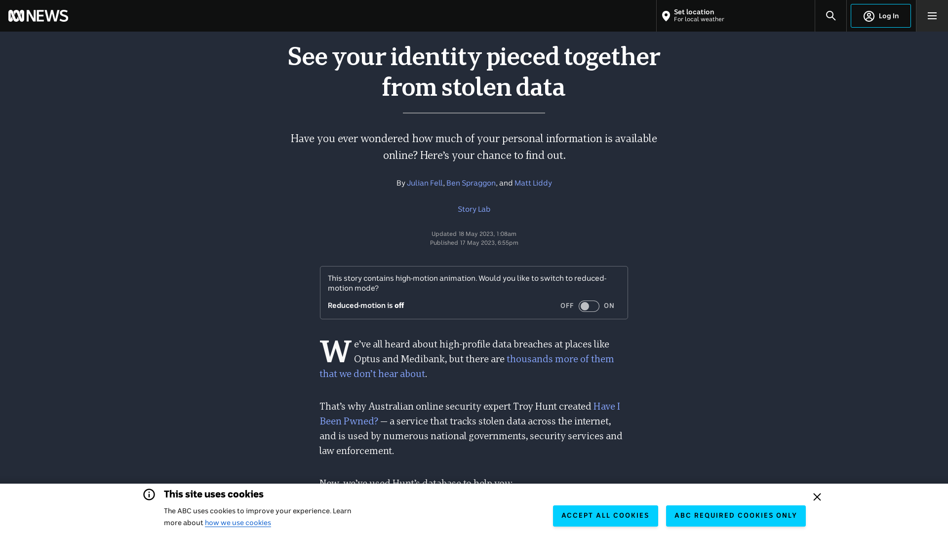 See your identity pieced together from stolen data - ABC News