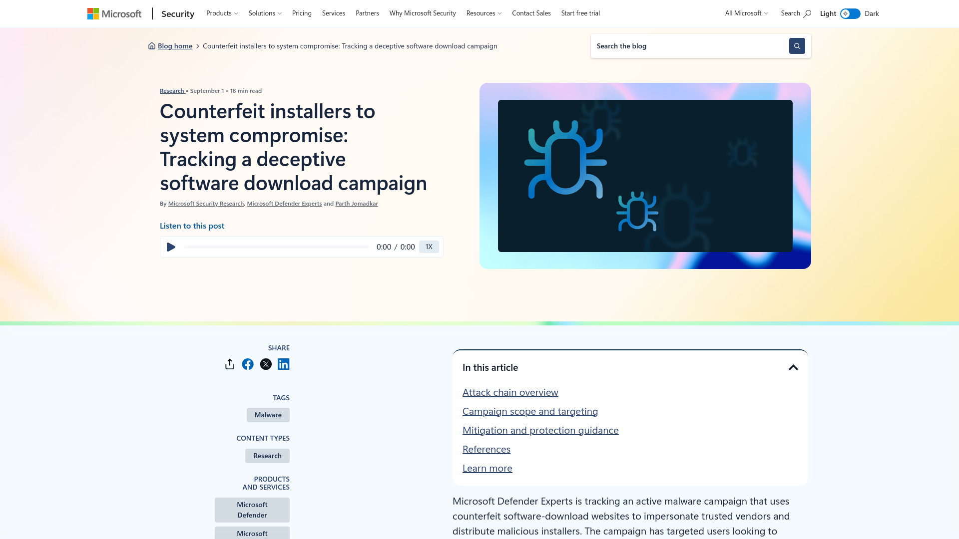 Counterfeit installers to system compromise: Tracking a deceptive software download campaign | Microsoft Security Blog