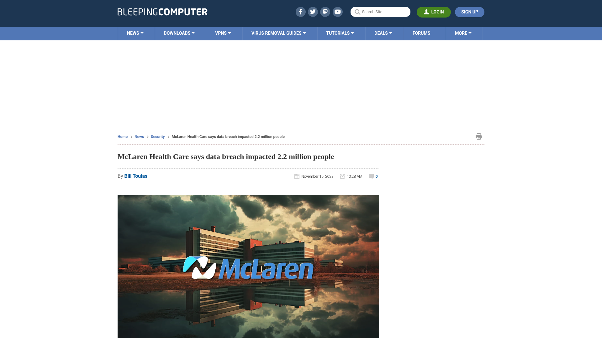 McLaren Health Care says data breach impacted 2.2 million people