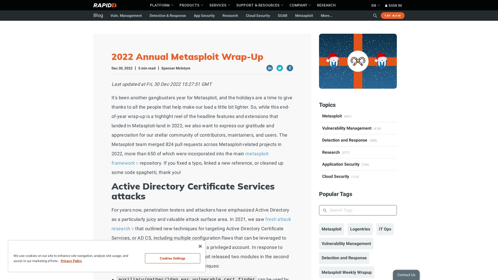 2022 Annual Metasploit Wrap-Up | Rapid7 Blog