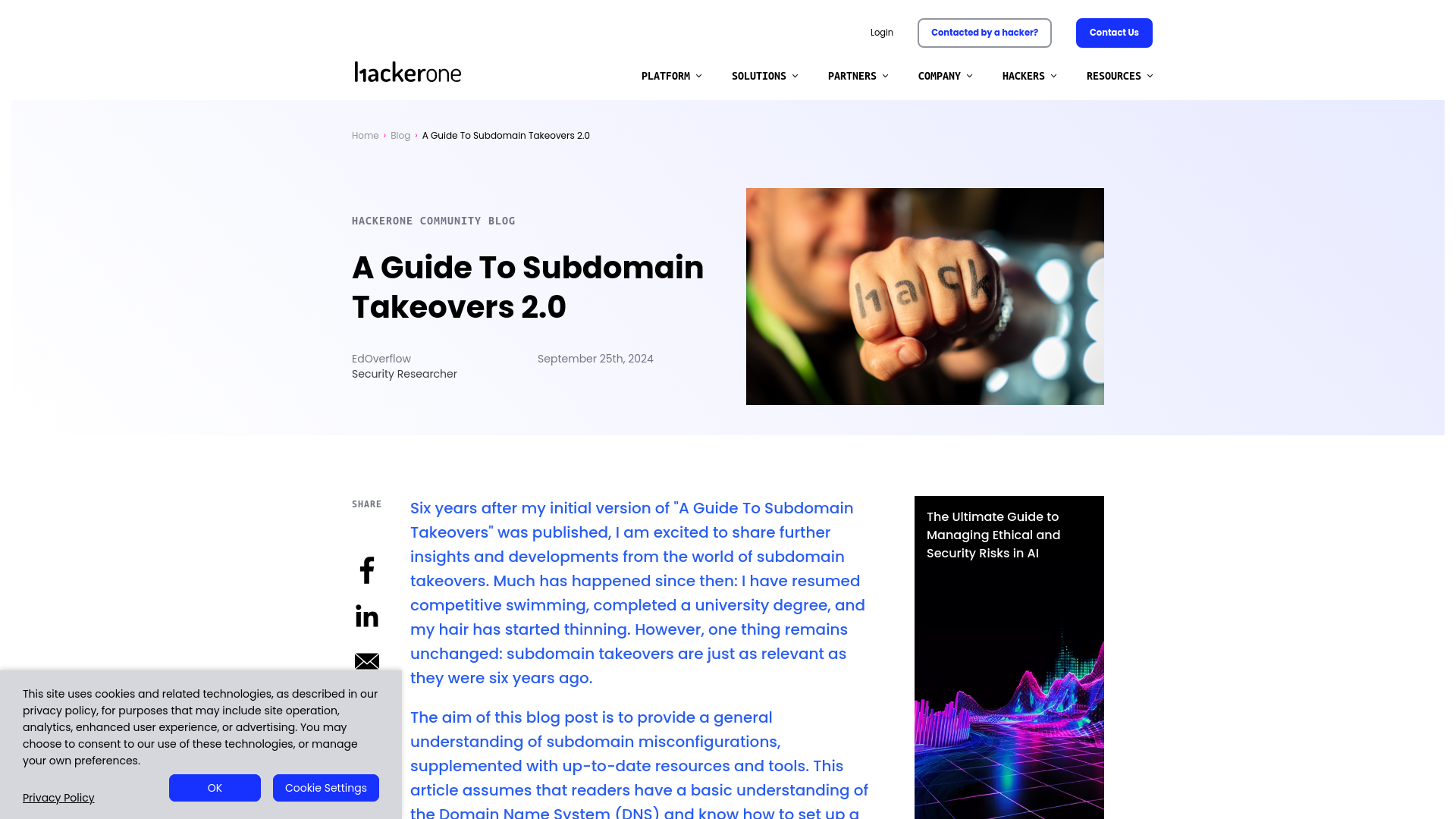 A Guide to Subdomain Takeovers | HackerOne