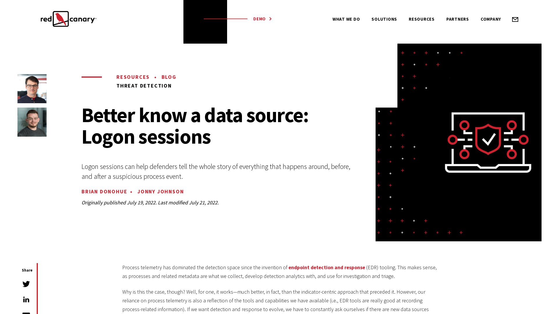 Better know a data source: Logon sessions