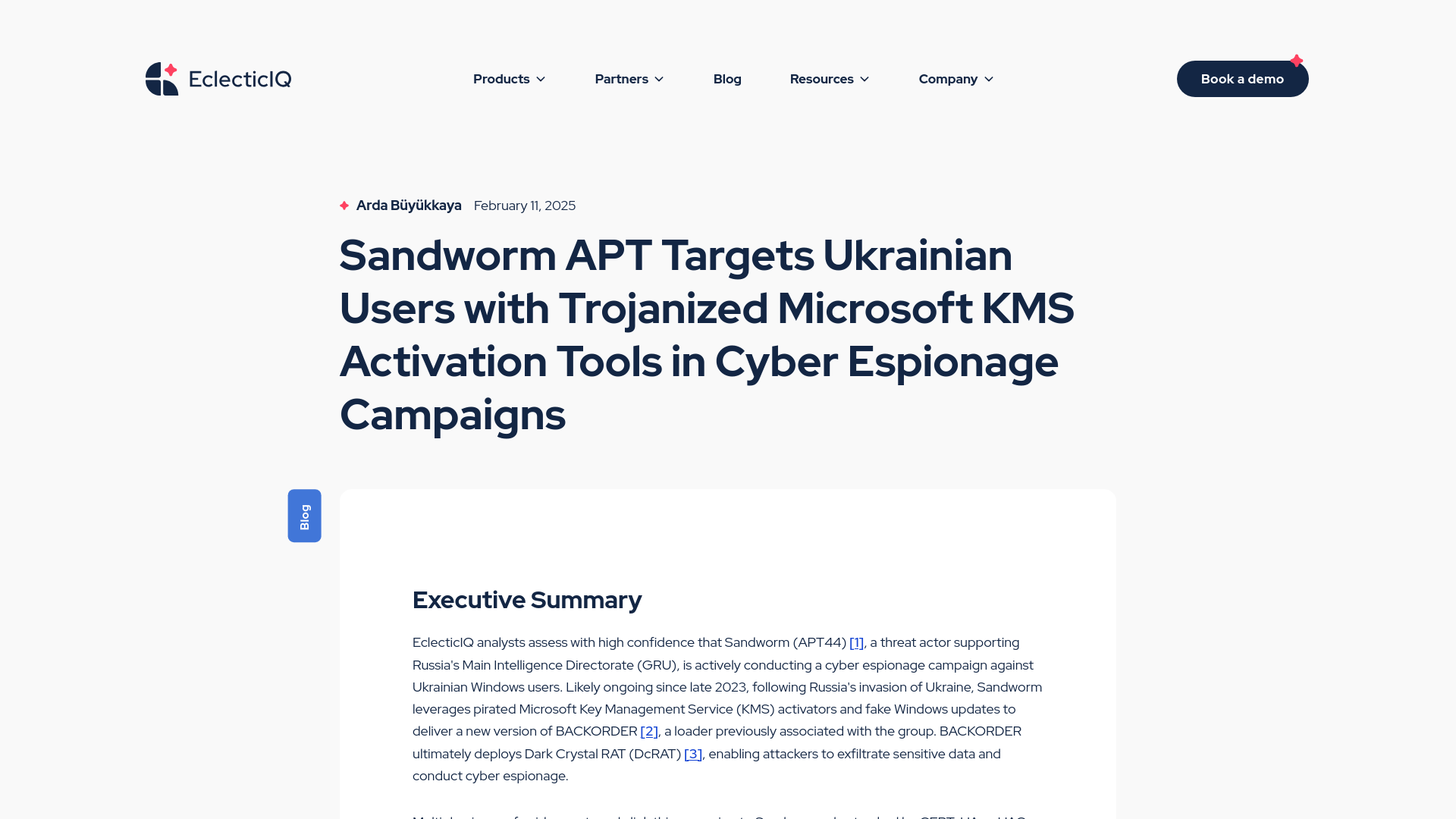 Sandworm APT Targets Ukrainian Users with Trojanized Microsoft KMS Activation Tools in Cyber Espionage Campaigns